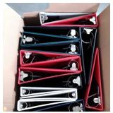 Notebinders, various size rings box lot group