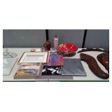 Group of wooden architectural pieces, artwork,