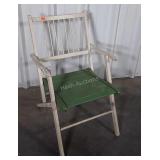 Vintage Folding Wooden Painted Chair very cool