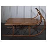 Oak Sleigh. Very unique snow Sleigh Home Decor