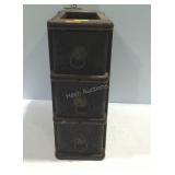 Vintage sewing machine cabinet stack of 3 drawers-
