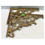 2 Ironworks decor shelf brackets - 17 x 12