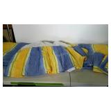 Matched bedding. Comforter, two pillow cases and