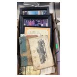 Misc- 2 Race horse photos, Hotel stock certificate