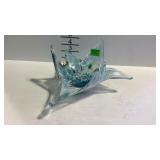 Murano glass starfish style bowl