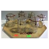 6 Pint size Ball Ideal canning jars with locking