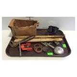 Garage items - paint stripper, flairing tool,