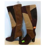 Suede dress boots, size 7-1/2M, gently used