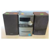 Sony shelf stereo with speakers, MP3 / CD player -