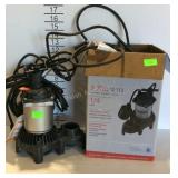 2 Flotec 1/4hp sump pumps