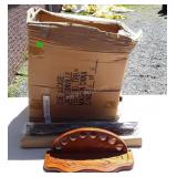 Large box full of pool stick holders