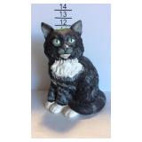 Ceramic cat statue