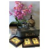 Home decor - safari prints, bath storage box, 3