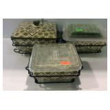 Temptations - Patchwork 3-pc square oven-to-table