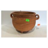 Tri-footed terracotta double handled planter - 11"