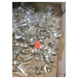 Glass prisms, box flat of