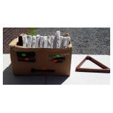 Box of pool triangles