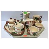17-pcs Franciscan "Apple" pattern dishes - creamer