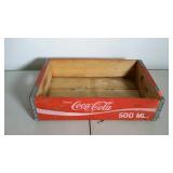 Wooden Coca-Cola crate. Nice bright color.