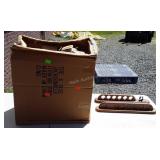 Large box of pool stick racks