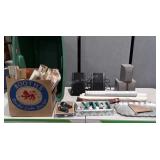 Misc Lot, tote with paper calendar