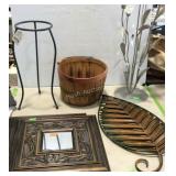 Decor - metal works floral shaped votive holder,