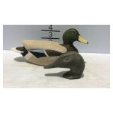 Iron duck head, & Royal Doulton ceramic Mallard