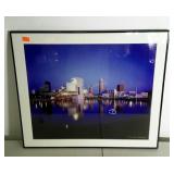 Framed Mort Tucker Photography city scape. One