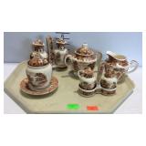 Nasco Mountain Woodland pattern shakers, mustard,