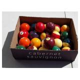 Box of pool balls not a complete set