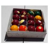 Case of pool balls, not a complete set