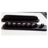 Box of pool stick racks