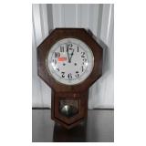 Ridgeway Wall Regulator Clock has Pendulum no key