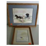 Two framed prints by J. MATASSA.