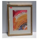 Framed Sun Circles by Laura R Davis