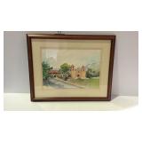 "The queen of missions, Santa Barbara" framed