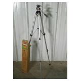 VALUE-PACKED video tripod with box.