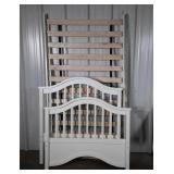 Bed. Modern twin size Arched head footboard with