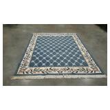 Area rug with fringed ends. Needs cleaned.