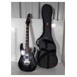 Electric Guitar with Soft Case. Black Ibanez