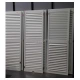 Bifold Louvered Doors, 3 sets or 6 panels as pins
