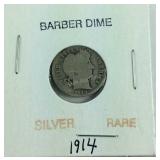 1914 barber dime