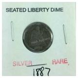 1887 seated liberty dime