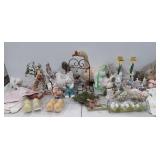 Easter decor, includes Easter eggs, figurines,