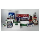 Christmas village, includes 3 PC snow display