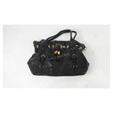 Michael Kors black and brass leather purse