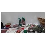 Holiday group, includes candy canes, cups, cookie