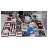 Christmas village accessories, includes trees,