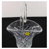 Irish crystal vase 9" high