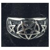 Size 13 stainless steel ring